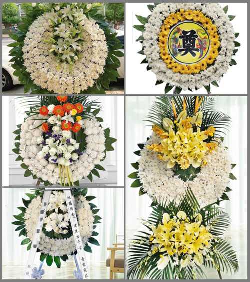 四川成都崇州市街子镇古寺村花圈速递